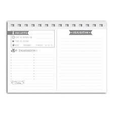 Cahier De Recettes 18 5x13 5cm 80 Pages A Completer Loisirs Creatifs Papeterie Cultura Cahier De Recette Carnet De Recette Cahier De Recette Vierge