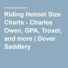 riding helmet size charts charles owen gpa troxel and