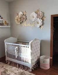 Analeigh Set 6 Piece Paper Flower Set Nursery Wall Decor Nursery Wall Flowers Floral Backdrop In 2021 Baby Girl Room Baby Girl Nursery Room Girl Nursery Room
