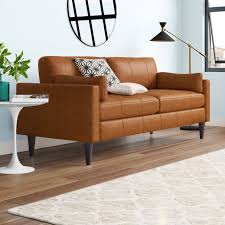 Mistral 6 piece contemporary tan faux leather upholstered left facing chase sectional sofa. Tan Leather Sofas Are Trending And Here S What You Need To Know