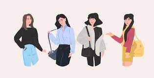 To just let the whole show fly into beautiful oblivion. Beautiful Women Group Standing Together Attractive Girls Female Cartoon Characters In Casual Clothes Portrait Flat Stock Vector Illustration Of Lifestyle Cartoon 171141224