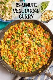 Quick And Easy Vegetarian Curry 15 Minutes Recipe Easy Vegetarian Curry Curry Recipes Vegetarian Vegetarian Curry