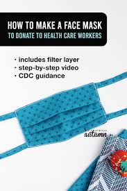 If your goal is to prevent yourself from breathing in airborne droplets, you should use a material that filters out particles. How To Make A Face Mask To Help Health Care Providers It S Always Autumn