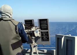 File:US Navy 040302-N-8955H-054 Signalman Joel Dollar, of Mountain Home,  Ark., fires a .50 caliber machine gun mount during a General Quarters drill 