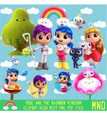 True And The Rainbow Kingdom Netflix Clipart Printable Rainbow 5th Birthday Party Ideas Rainbow Baby Birthday