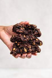 There Is Nothing More Delicious Than A Levain Bakery Style Giant Double Choco Double Chocolate Cookies Recipe Food Photography Dessert Double Chocolate Cookies