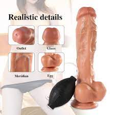 9.4'' Realistic Squirting Dildo Ejaculating Cumming Dildo Suction  Cup Anal Plug | eBay