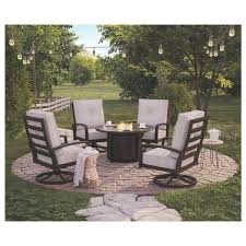Shop Castle Island Dark Brown Round Fire Pit Table On Sale Free Shipping Today Overstock 20908610 Bedding Clothing Electronics