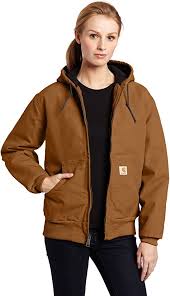 Carhartt Women S Quilted Flannel Lined Sandstone Active Jacket Wj130 Dark Brown X Large At Amazon Women S In 2020 Womens Active Jacket Active Jacket Carhartt Jacket