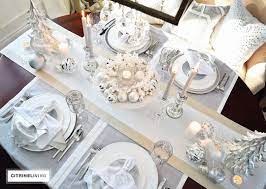 Holiday Tablescape Silver White Holiday Tablescapes Xmas Table Decorations Silver Christmas Decorations