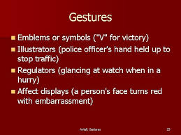 Adaptors are touching behaviors and movements that indicate internal states typically related to arousal or anxiety. Nonverbal Communication Patterns Intercultural Business Communication 4 Th