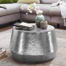 Skispringer geiger gewinnt silber bei der wm in oberstdorf (tagesschau). Wohnling Couchtisch Mahesh 60x36x60 Cm Aluminium Beistelltisch Silber Orientalisch Rund Flacher Hammerschlag Sofatisch Metall
