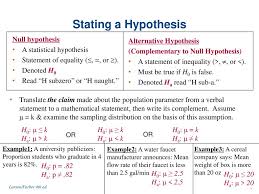 Ch7 Hypothesis Testing 1 Sample Ppt Download