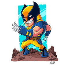 Jack and i drew a cartoon version to keep the lesson short and simple. Wolverine Chibi Marvel Gonzzoman Wolverine Chibi Marvel Comic Cartoon Drawing Art Illustratio Marvel Cartoon Drawings Chibi Marvel Marvel Cartoons