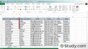 List of us states (excel, csv, text). How To Sort Data In Excel Tech Skills Class 2021 Video Study Com