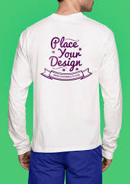 Download Gratis Mockup Kaos Lengan Panjang Long Sleeves T Shirt Psdoc Id