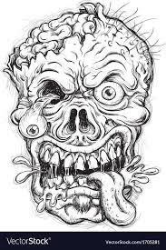 Colored page zombie head painted by cema1cema. Pin On Skull Coloring Pages