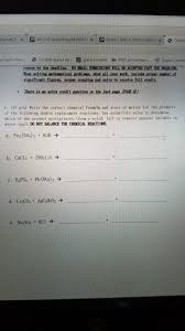 Solid objects litter the room around you. Write The Correct Chemical Formula And State Of Chegg Com