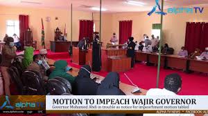 Congo's president sassou nguesso names son among new government A Notice Of Motion For The Impeachment Of Wajir Governor Mohamed Abdi Mohamud Wa Idman News
