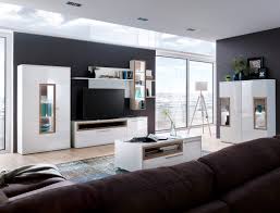 Wohnzimmer schrank weiss hochglanz und andere mobiliar sind so konzipiert dass sie jeden im zimmer trösten. Wohnzimmer Parla 32 Weiss Hochglanz 5 Teilig Wohnwand Mit Led Tisch Expendio