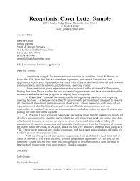 Feb 22, 2021 · applying for a position with no experience can be challenging, especially when writing a cover letter. Receptionist Cover Letter Examples