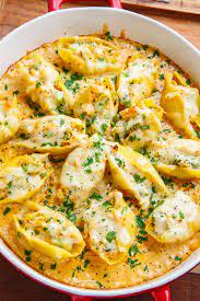 Cajun Chicken Alfredo Stuffed Shells Closet Cooking