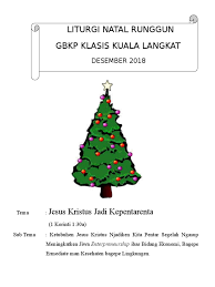 Berjumpa dengan allah dalam keluarga persiapan: Liturgi Natal 2018