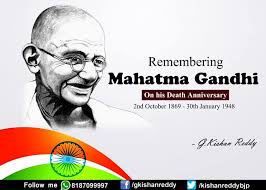 Gopalkrishna gandhi on mahatma gandhi: My Tributes To Mahatma Gandhi On Kishan Reddy Gangapuram Facebook