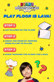 With gibson collins, ryan kaji, shion kaji, loann. Ryan Says Play Floor Is Lava Floor Is Lava Ryan S Mystery Playdate Birthday Party Playdate