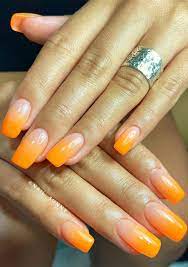 See more ideas about nail designs, nails, manicure. 39 Chic Nail Design Ideas For Summer Ombre Orange Nails