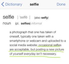 The Definition Of Selfie Lol Selfie Social Media New Pictures