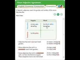 Noun Adjective Agreement In Spanish Adjectives Nouns Spanish Lessons