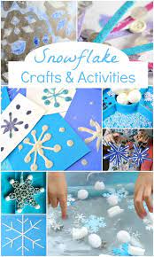 These winter activities for kids will keep them busy, engaged, and learning. Winter Snowflake Crafts And Activities Fantastic Fun Learning Snowflake Craft Winter Crafts For Kids Winter Activities For Kids