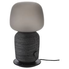 Symfonisk Black Table Lamp With Wifi Speaker Ikea In 2020 Wifi Speakers Table Lamp Lamp