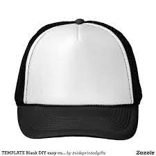 Template Blank Diy Easy Customize Add Text Photo Trucker Hat Zazzle Com In 2021 Trucker Hat Add Text Photo Hats