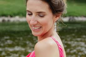 Silver Gemstone Drop Earrings