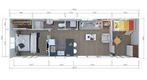 Local draftspeople in auckland, hamilton, wellington & christchurch. 2 Or 3 Brm Tiny House 12 6m By 3 9m Illustration Of The Interior Floor Plan For 2 Or 3 Bedroo Tiny House Bedroom Tiny House Floor Plans Tiny House Inspiration