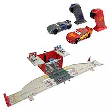Cars Racetrack Pit Stop Set Shopdisney In 2020 Race Track Rc Cars Lightning Mcqueen
