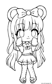 Special days of the year. Gacha Life Shy Coloring Pages Printable