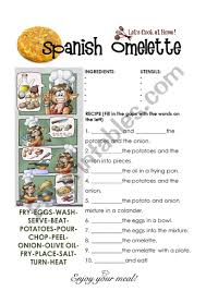 If so, there are pl. How To Cook A Spanish Omelette Esl Worksheet By Ana Romero