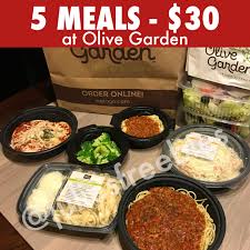 What are the take home entrees at olive garden? Get Five Entrees At Olive Garden For 30 Julie S Freebies