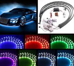 7 Colors Led Strip Under Car Tube Underglow Underbody System Neon Lights Kit 36 X2 48 X2 Car Led Kit Car Led Tubecar Led Aliexpress