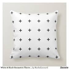 Black And White Geometric Throw Pillows White Black Geometric Throw Pillow In 2020 Geometric Throw Pillows Throw Pillows Geometric Throws