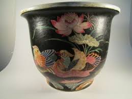 Large koi fish bowl planter, turquoise pastel flowers design hand painted raised flowers design asian home extra large planter 13 x 10. Chinese Planter Pot Indoor Planters Pot Indoor Porcelain Planter Pot Hand Painted Planter Pot Vintage Indoor Planter Pot Porcelain Flowers Flower Planters Indoor Flower Pots