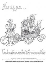 Christopher columbus coloring pages are a good way for kids to develop their habit of coloring and painting, introduce them new colors, improve the creativity and motor skills. Printables4kids Free Coloring Pages Word Search Puzzles And Educational Activities For Kids