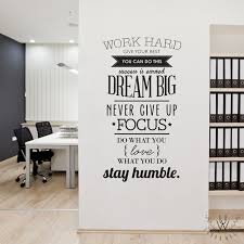 Work Hard Office Walls Wall Quotes Decals Wall Sticker