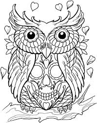 Sugar Skull Coloring Pages Pdf At Getcolorings Com Free Printable Colorings Pages To Print And C Skull Coloring Pages Owl Coloring Pages Tattoo Coloring Book