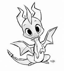 Black And White Spyro Pin By Chris On Spyro Dragon Artwork Dragon Drawing Cartoon Dragon