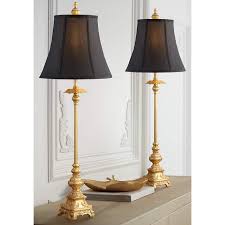 Maybe you would like to learn more about one of these? Juliette Bright Gold Black Shade Buffet Table Lamp Set Of 2 1r055 Lamps Plus