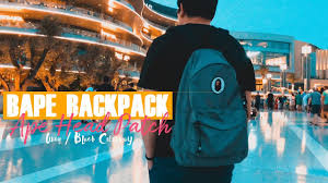 Bape Ape Head Patch Backpack Review Little Background On Bape Youtube